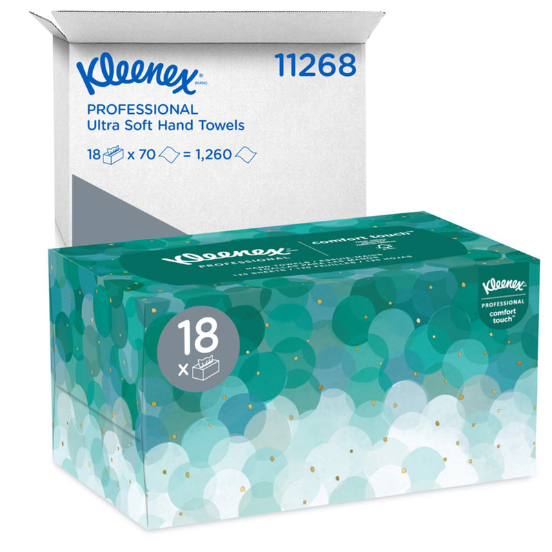 Kleenex® Ultra Soft 1-Ply Guest Towel Pop Up Box, 70 Sheets per Box, 1 Box (Paper Towels) - Img 3