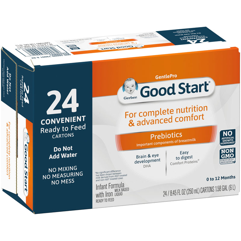 Gerber® Good Start® Gentle NonGMO Ready to Use Infant Formula, 8.45 oz. Tetra-Pak, 1 Each () - Img 5