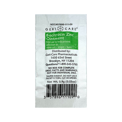 BACITRACIN ZINC, OINT 0.9GM (144/BX 12BX/CS) (Over the Counter) - Img 3