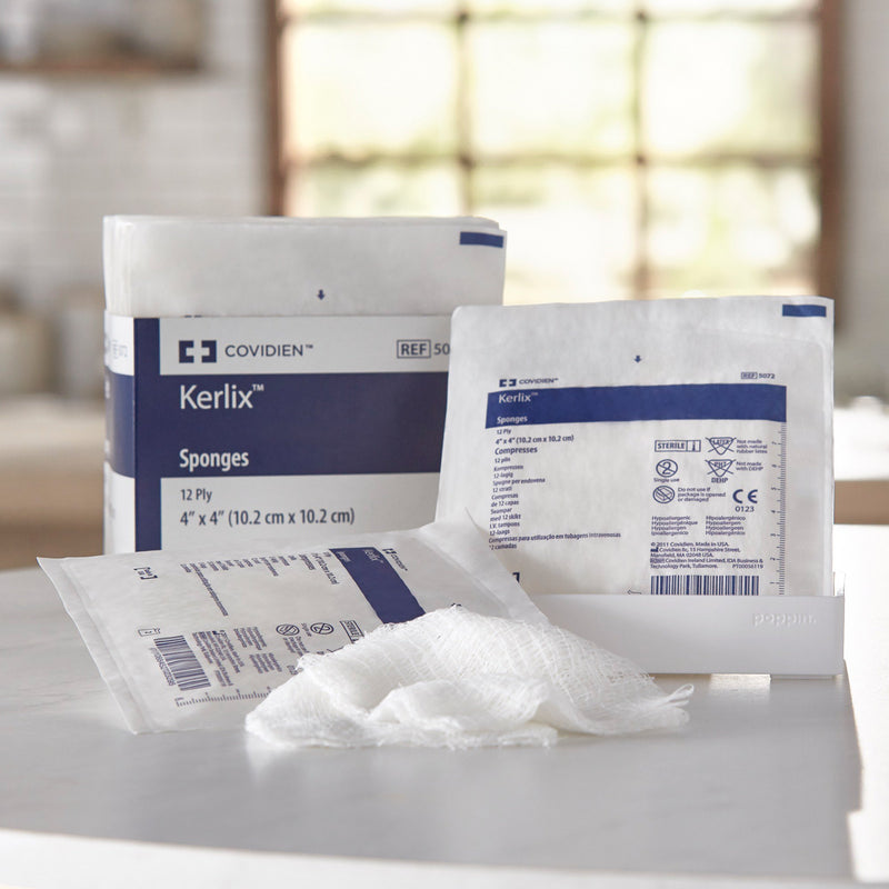 Kerlix™ Sterile USP Type VII Fluff Dressing, 4 x 4 Inch, 1 Tray of 25 (General Wound Care) - Img 5