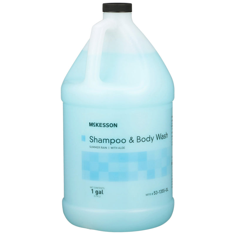 McKesson 2-in-1 Shampoo and Body Wash, Summer Rain Scent, 1 Gallon Jug, 1 Case of 4 (Hair Care) - Img 3
