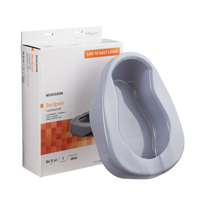 McKesson Reusable Contoured Bedpan, 84 oz., 1 Case of 6 (Bedpans) - Img 1