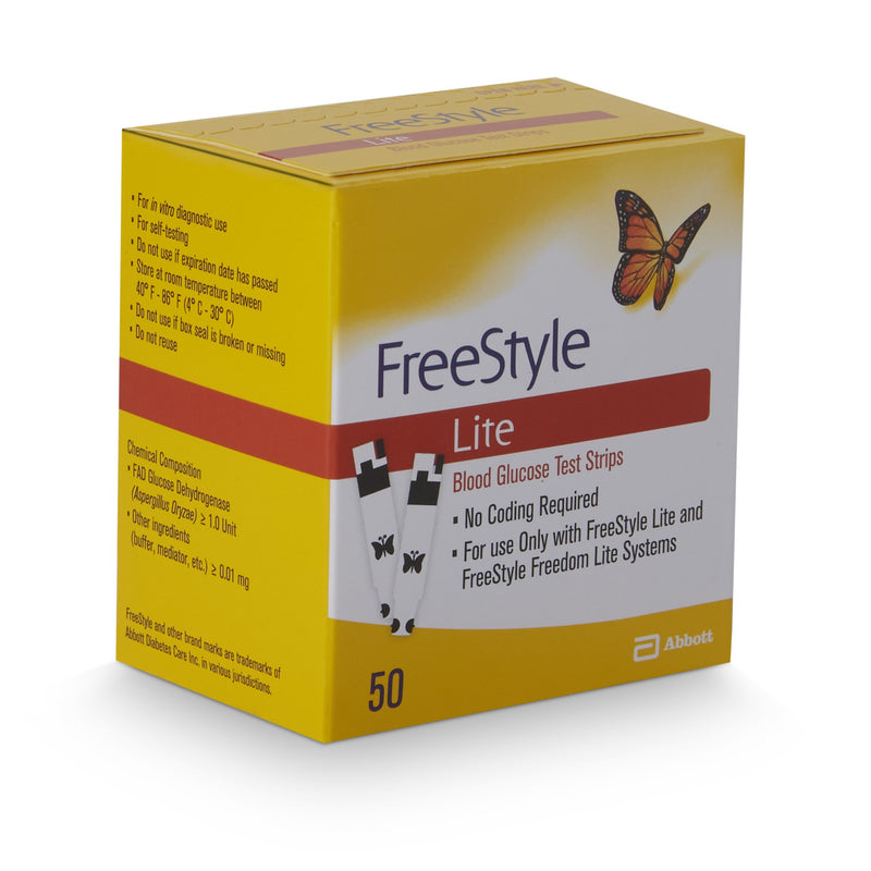 FreeStyle Lite® Blood Glucose Test Strips, 1 Box (Diabetes Monitoring) - Img 2