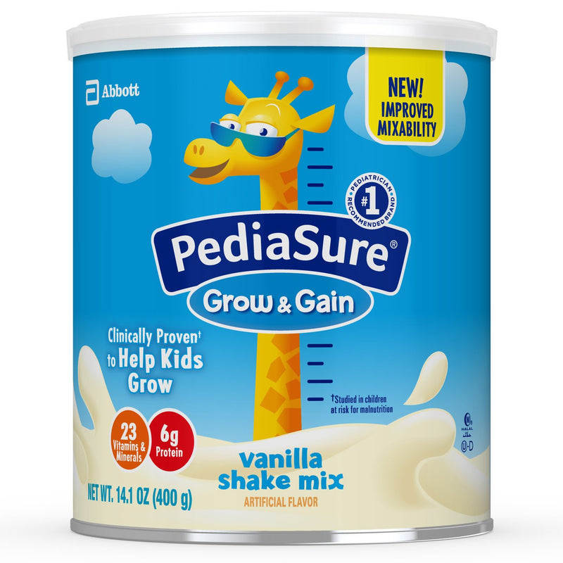 PediaSure® Grow & Gain Shake Mix Vanilla Pediatric Oral Supplement, 14.1 oz. Can, 1 Each () - Img 1
