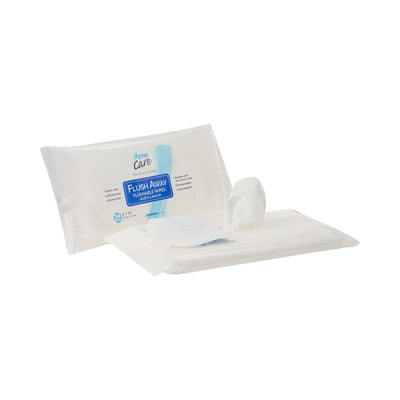 Dynarex Flush Away Personal Wipes, Adult, Soft Pack, Aloe/Lanolin, 1 Pack (Skin Care) - Img 1