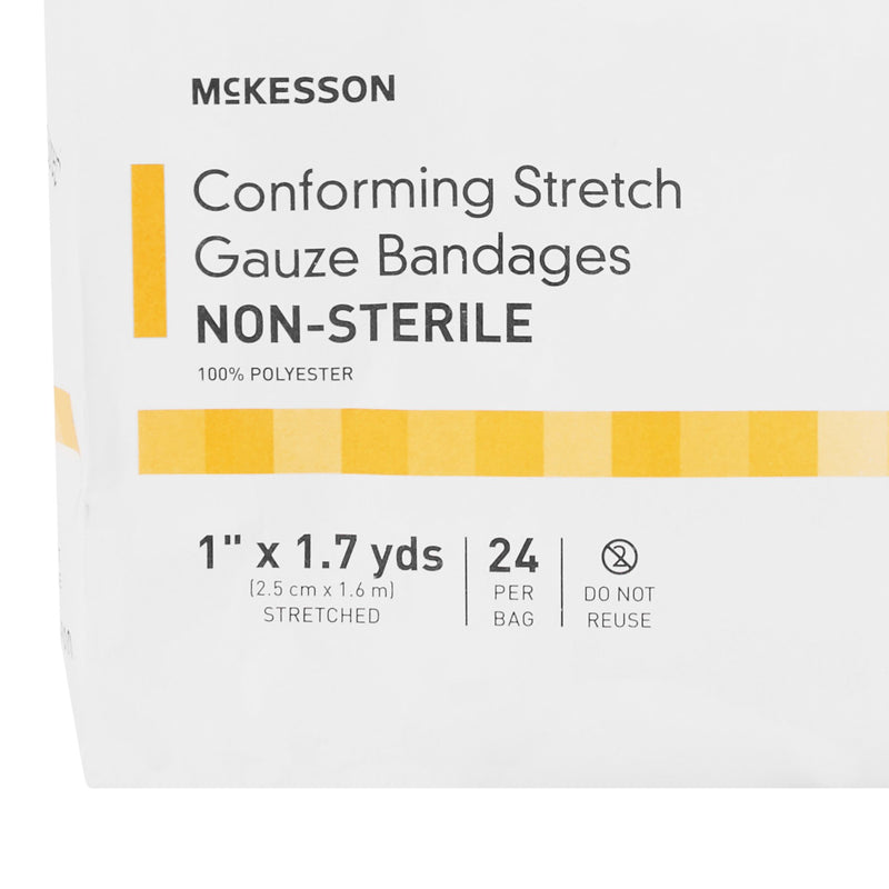 McKesson NonSterile Conforming Bandage, 1 Inch x 1-7/10 Yard, 1 Bag of 24 (General Wound Care) - Img 3