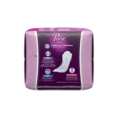 Poise® Moderate Bladder Control Pad, Regular Length, 1 Pack of 66 () - Img 4