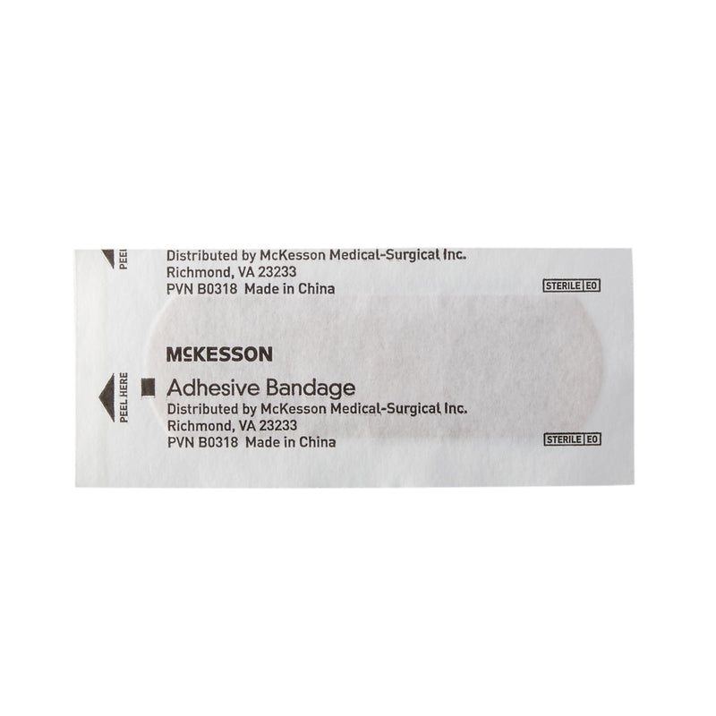 McKesson Tan Adhesive Strip, 1 x 3 Inch, 1 Box of 100 (General Wound Care) - Img 2