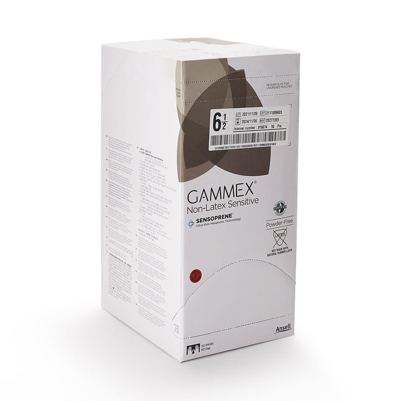 Gammex® Non-Latex Sensitive Polychloroprene Surgical Glove, Size 6.5, Cream, 1 Case of 200 () - Img 2