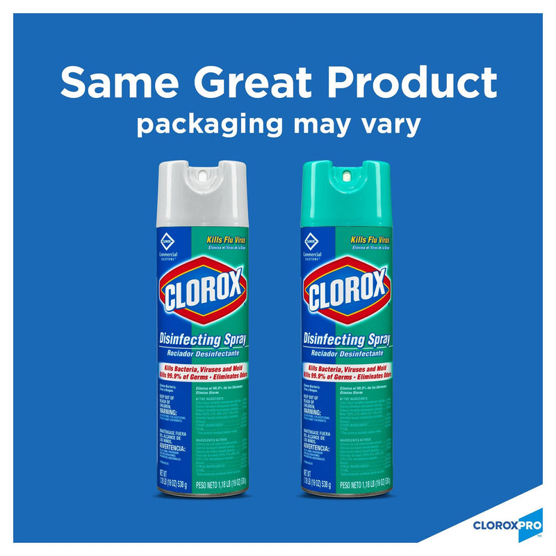 Clorox® Surface Disinfectant Spray, 19 oz Aerosol Can, 1 Case of 12 (Cleaners and Disinfectants) - Img 5