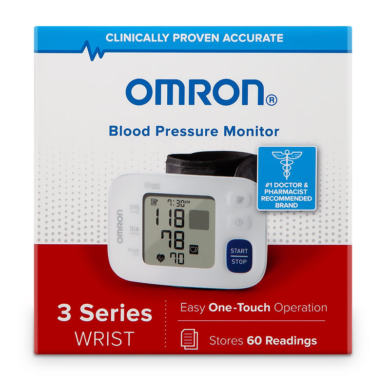 Omron 3 Series Digital Blood Pressure Wrist Unit, Automatic Inflation, Adult, Large Cuff, 1 Each (Blood Pressure) - Img 5