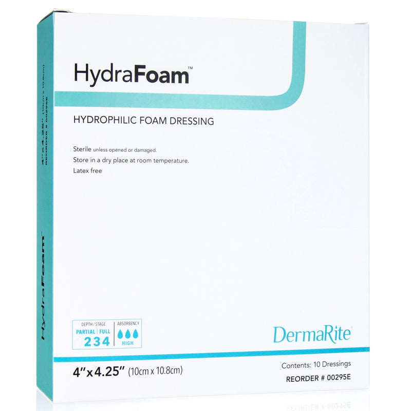 HydraFoam™ Nonadhesive without Border Foam Dressing, 4 x 4¼ Inch, 1 Each (Advanced Wound Care) - Img 1