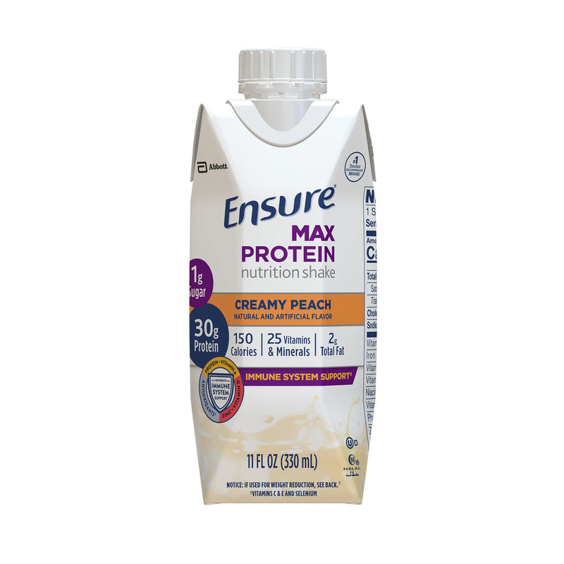 ENSURE, MAX PROTEIN RTD CREA MY PEACH 11OZ (12/CS) (Nutritionals) - Img 1