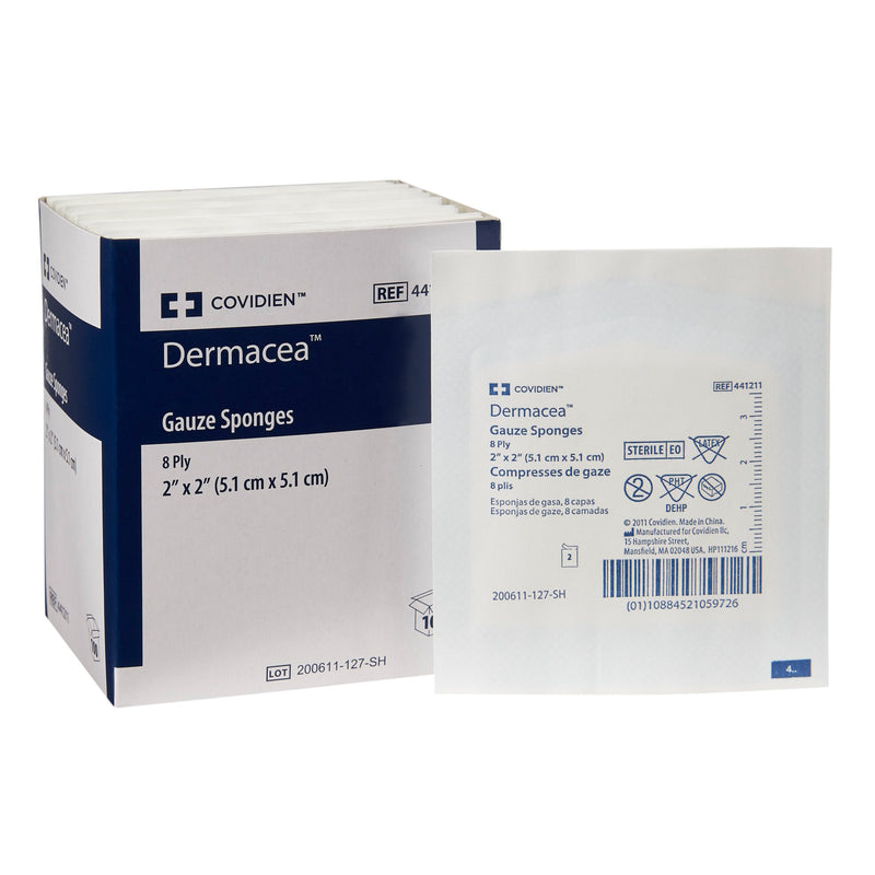 Dermacea™ Sterile Gauze Sponge, 2 x 2 Inch, 1 Case of 1500 (General Wound Care) - Img 1