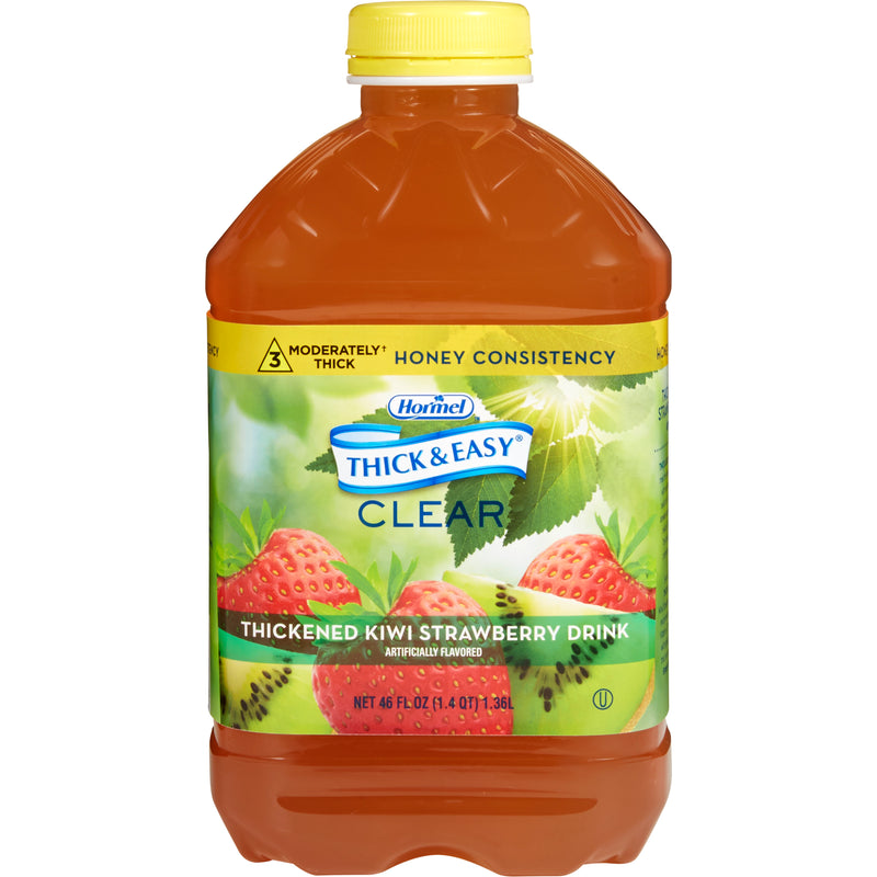 Thick & Easy® Clear Honey Consistency Kiwi Strawberry Thickened Beverage, 46-ounce Bottle, 1 Each (Nutritionals) - Img 1