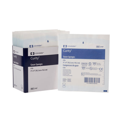 Curity™ Sterile USP Type VII Gauze Sponge, 4 x 4 Inch, 1 Case of 600 (General Wound Care) - Img 1