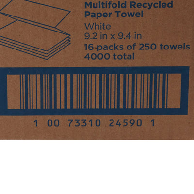 Pacific Blue Basic™ Recycled Multi-Fold Paper Towel, 250 Sheets per Pack, 1 Case of 16 (Paper Towels) - Img 4