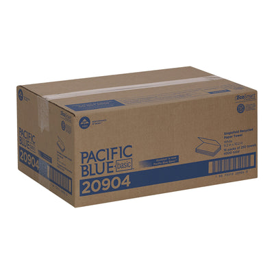 Pacific Blue Basic™ Single-Fold Paper Towel, 250 Sheets per Pack, 1 Pack (Paper Towels) - Img 5