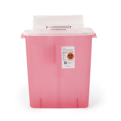 SharpStar™ In-Room™ Multi-purpose Sharps Container, 3 Gallon, 16½ x 13¾ x 6 Inch, 1 Each () - Img 1