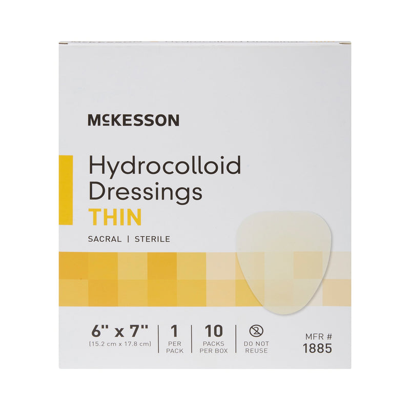 McKesson Hydrocolloid Dressing, 6 x 7 Inch Sacral, 1 Box of 10 (Advanced Wound Care) - Img 8