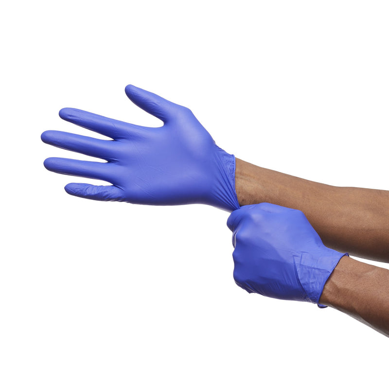 McKesson Confiderm® 3.0 Nitrile Exam Glove, Extra Large, Blue, 1 Box of 100 () - Img 6