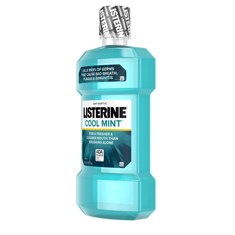 Listerine® Cool Mint Antiseptic Mouthwash, 1.5 Liter, 1 Case of 6 (Mouth Care) - Img 3