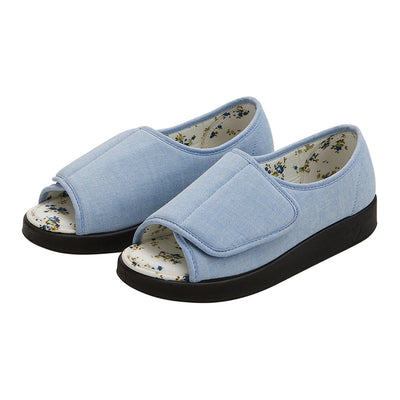 SHOE, SANDAL IN/OUTDOOR WMNS EASY CLSE OPEN TOE DENIM SZ8 (Shoes) - Img 1