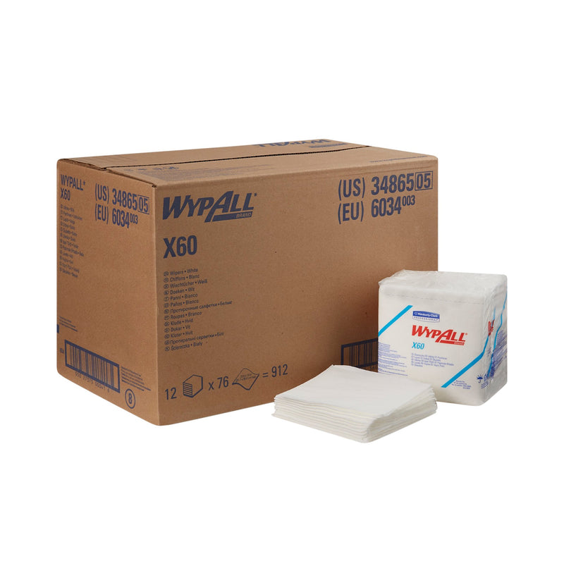 WypAll® X60 Task Wipe, ¼ Fold, 1 Case (Pads, Sponges and Task Wipes) - Img 2