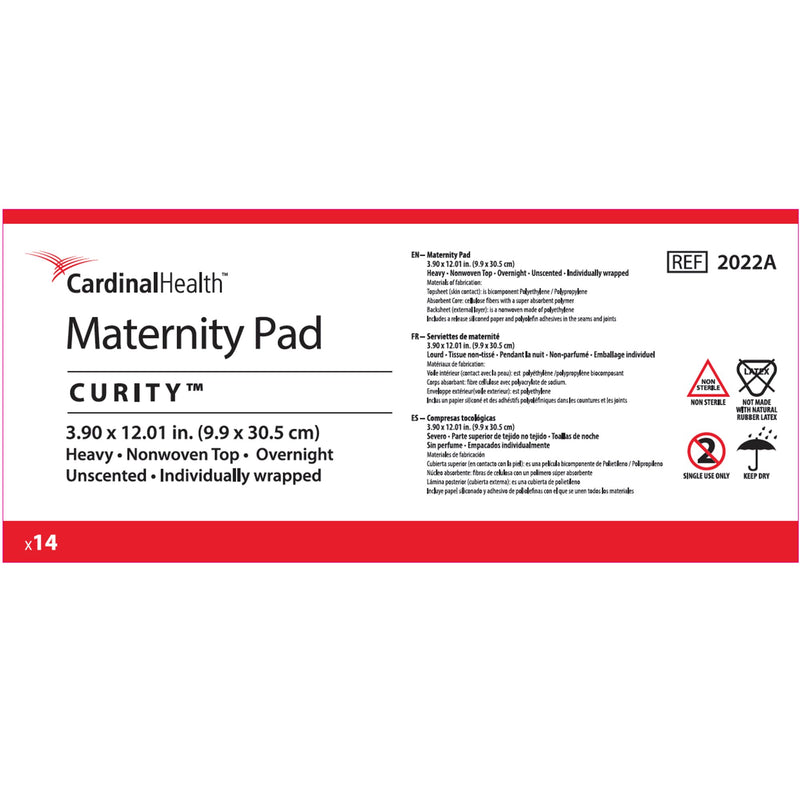 Curity OB / Maternity Pad Super Absorbency, 1 Case of 12 (Feminine Protection) - Img 4