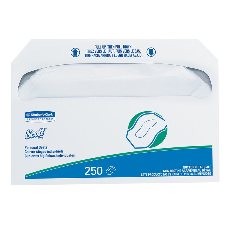 Scott® Toilet Seat Cover, 250 per Pack, 1 Pack of 250 (Toilet Seat Covers) - Img 1