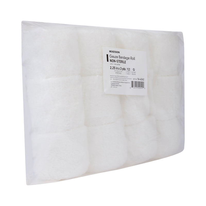 McKesson NonSterile Fluff Bandage Roll, 2-1/2 Inch x 3 Yard, 1 Bag of 12 (General Wound Care) - Img 7