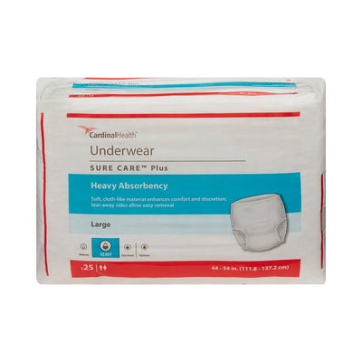 Sure Care™ Plus Heavy Absorbent Underwear, Large, 1 Bag of 25 () - Img 2