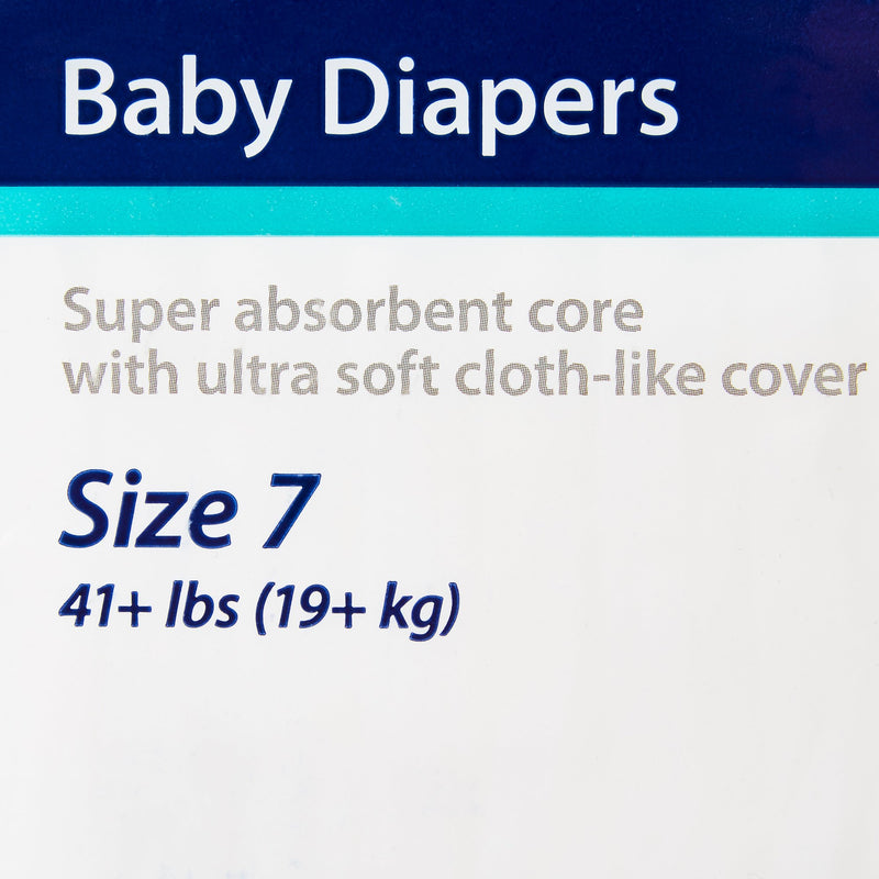 Curity Unisex Baby Diapers, Heavy Absorbency, Disposable, Size 7, 41+ LBS, 1 Bag of 16 () - Img 3