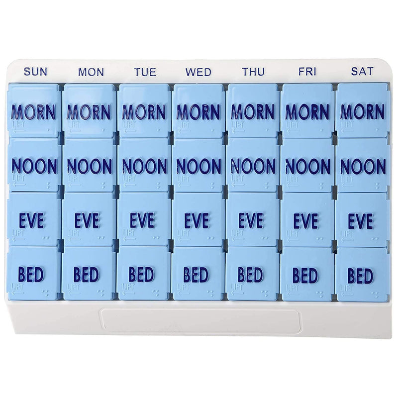 Apex Medi Tray Pill Organizer, Days of the Week / Morn, Noon, Eve, Bed, 1 Each (Pharmacy Supplies) - Img 4