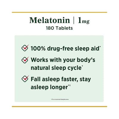 Nature's Bounty® Melatonin Natural Sleep Aid, 1 Bottle (Over the Counter) - Img 3