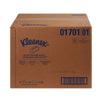 Kleenex® 1-Ply Guest Towel Pop-Up Box, 120 per Box, 1 Case of 18 (Paper Towels) - Img 4