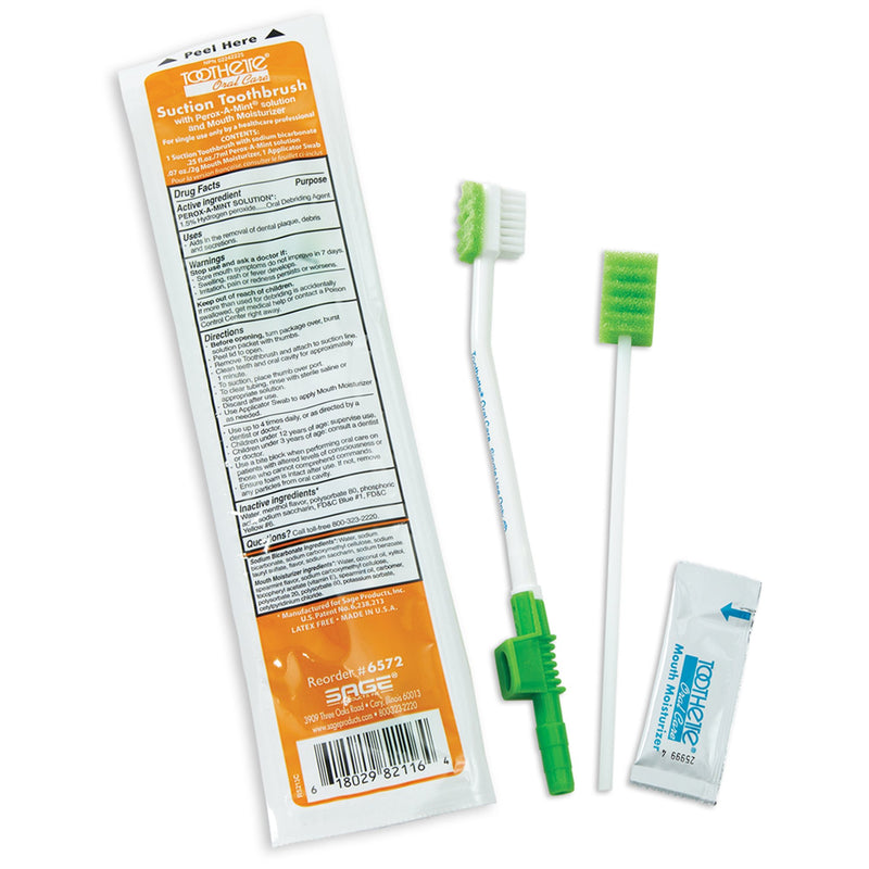 Toothette® Suction Toothbrush Kit, 1 Case of 100 (Mouth Care) - Img 1