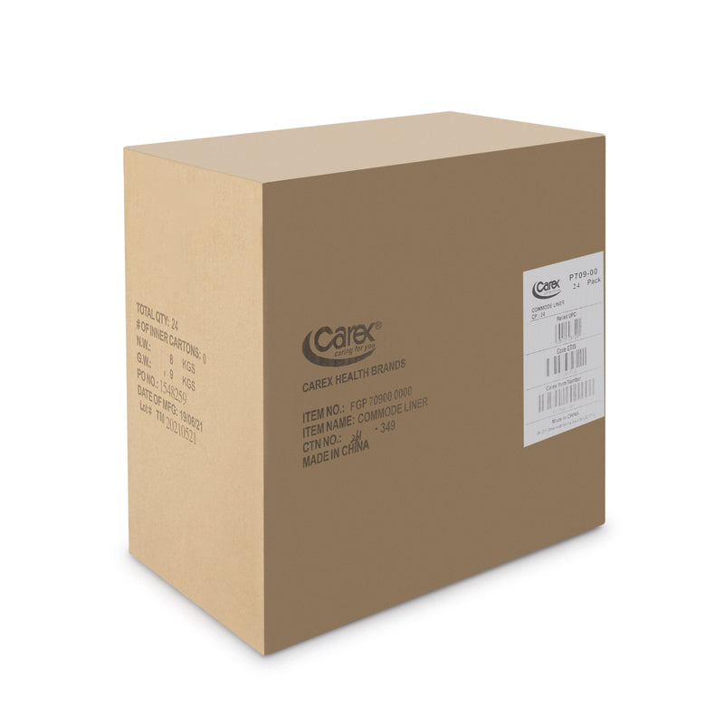 Carex® Commode Liner, 14 x 14 Inch, 1 Case of 168 (Ambulatory Accessories) - Img 5