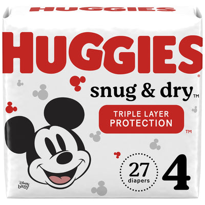 DIAPER, HUGGIES SNUG & DRY JUMBO PK SZ4 (27/PK 4PK/CS) () - Img 1