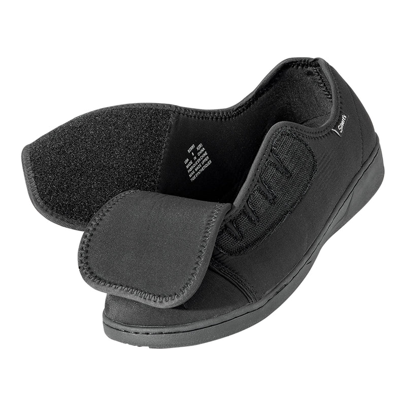 Silverts® Ultra Comfort Flex Hook and Loop Closure Shoe, Size 13, Black, 1 Pair (Shoes) - Img 2