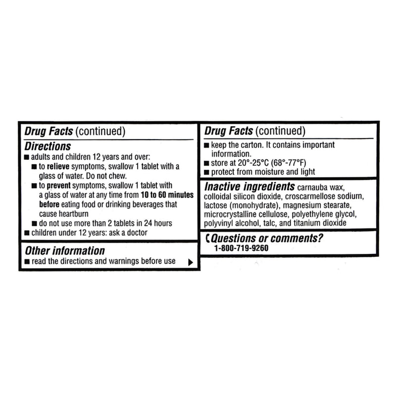 Major® Famotidine Antacid, Maximum Strength, 1 Bottle (Over the Counter) - Img 4