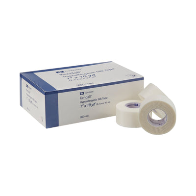 Kendall™ Hypoallergenic Silk-Like Cloth Medical Tape, 1 Inch x 10 Yard, White, 1 Each (General Wound Care) - Img 1