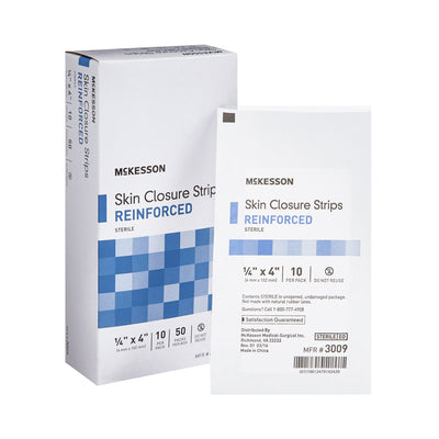 McKesson Skin Closure Reinforced Strip, 1 Box of 50 (Skin Closure Strips) - Img 1