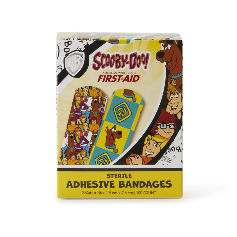 American® White Cross Stat Strip® Scooby-Doo Adhesive Strip, ¾ x 3 Inch, 1 Case of 1200 (General Wound Care) - Img 2