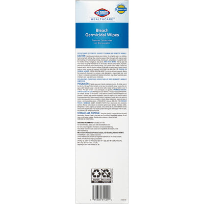 Clorox® Healthcare® Bleach Germicidal Wipes, Individual Packets, 1 Case of 300 (Cleaners and Disinfectants) - Img 3