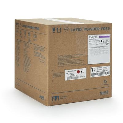 Encore® Latex Textured Surgical Glove, Size 7.5, Ivory, 1 Case of 200 () - Img 5