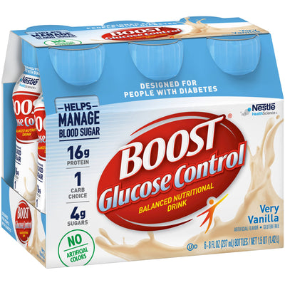 Boost® Glucose Control Vanilla Oral Supplement, 8-ounce Bottle, 1 Pack of 6 (Nutritionals) - Img 5