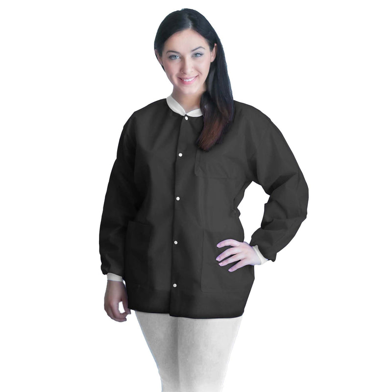 COAT, LAB FITME BLK LG (10/BG 5BG/CS) (Coats and Jackets) - Img 2