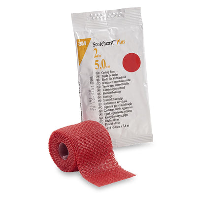 3M™ Scotchcast™ Plus Red Cast Tape, 2 Inch x 4 Yard, 1 Each (Casting) - Img 1