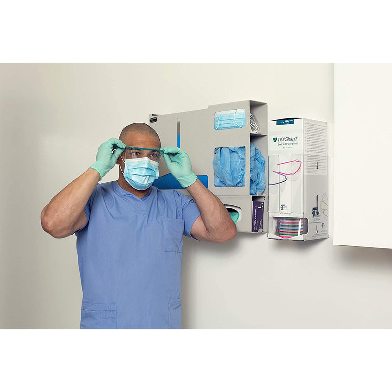 TIDIShield® Grab ‘n Go™ Eye Shields with Dispenser, 1 Case of 4 (Glasses and Goggles) - Img 2